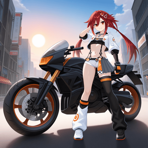 Uzume - Hyperdim. Neptunia (14 Outfits/3 Forms) by Khanykov01 on Tensor.Art