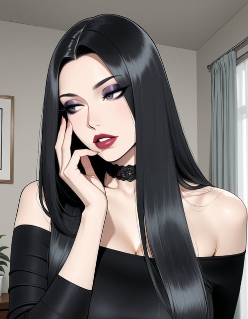 Goth Mommy Hair | Dommy On-Demand | ILXL by dakyobu on Tensor.Art