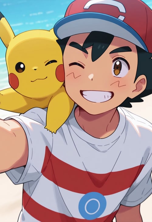 Ash Ketchum - Sun and Moon version by Redyaan by user_680967095118289292 on Tensor.Art