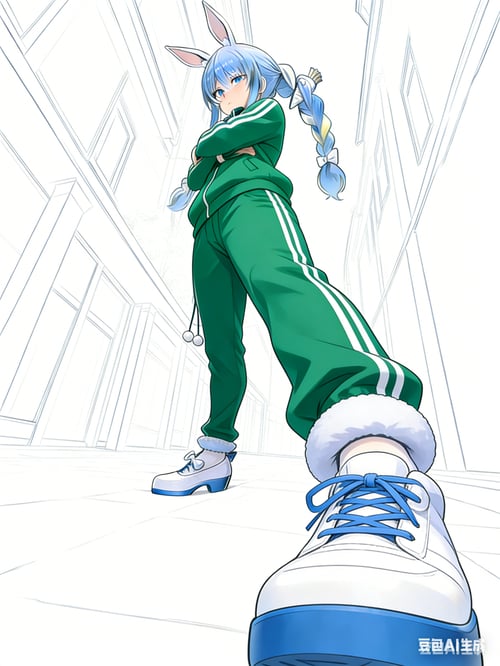 Wide Power Stance Low-Angle Shot | POSE by 清风徐来 on Tensor.Art