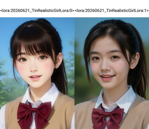 20260621_TinAnimaRealisticGirlLora 动漫逼真人像滑块 by 天TIN on Tensor.Art