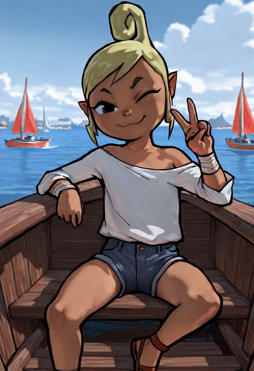 [WIND WAKER] Toon Link - Toon Zelda - Tetra [Illustrious Character + Style LoRA] by booboobaabaa on Tensor.Art