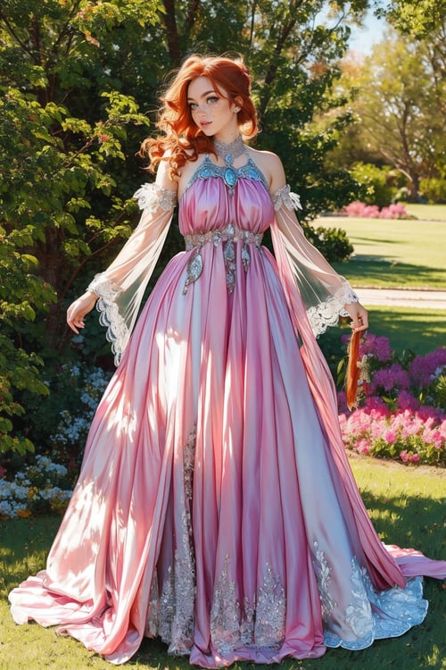 Pink Vogue Princess Dress by miaomiao on Tensor.Art