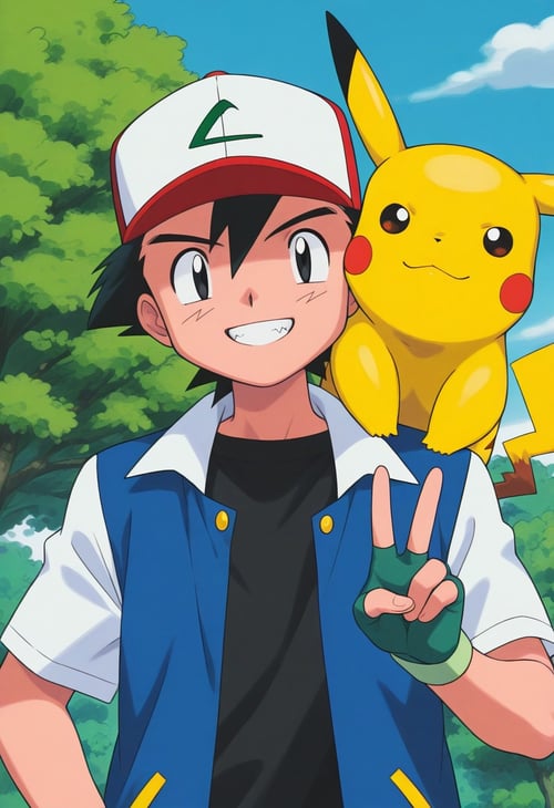 Ash Ketchum - Satoshi Kanto version by Redyaan by user_680967095118289292 on Tensor.Art