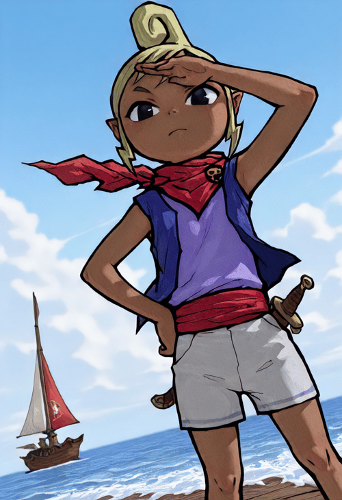 [WIND WAKER] Toon Link - Toon Zelda - Tetra [Illustrious Character + Style LoRA] by booboobaabaa on Tensor.Art