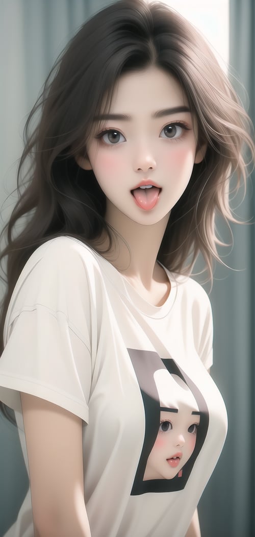 俏皮吐舌头 by 写实模型er on Tensor.Art