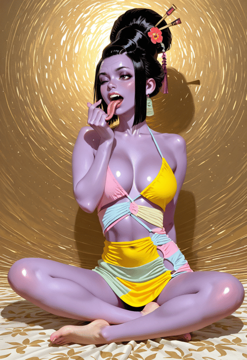 Pastel Cutout Dress by reprinter on Tensor.Art