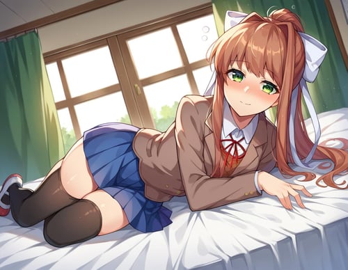 Monika - Doki Doki Literature Club by Sol Eternelle on Tensor.Art