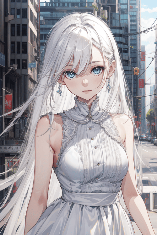White Nouveau (Style Test) by OrangePunk on Tensor.Art