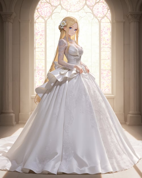 Wedding dress: The Silver Queen by miaomiao on Tensor.Art