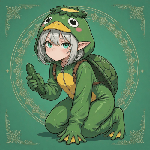 衣装LoRA 河童の着ぐるみ衣装 PixAI版LoRA by スライムナイト on Tensor.Art