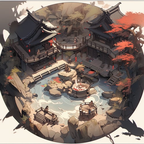 古风微观建筑 by 秃头哈基米 on Tensor.Art