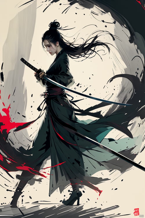 水墨古风-水墨国风lora by 小资AI画廊 on Tensor.Art