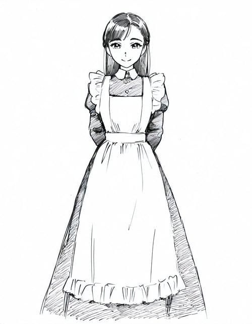 Mori Kaoru sketch style by 子行将夜 on Tensor.Art