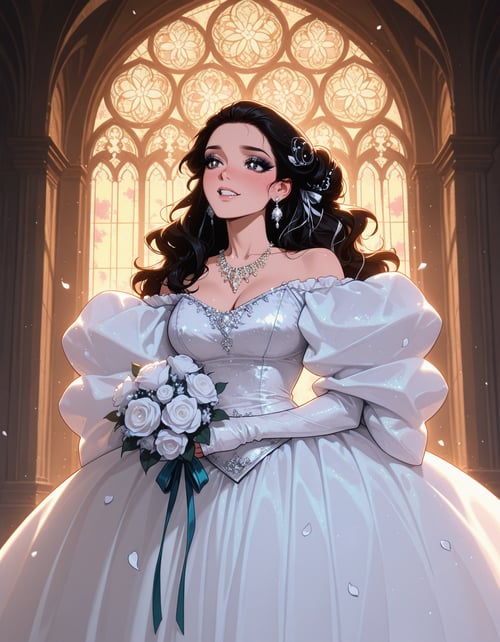 Sarah's Lamé Iridescent Ballgown | Labyrinth(1986) by miaomiao on Tensor.Art