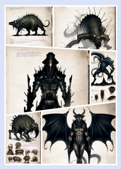 图鉴-克苏鲁怪物-Cthulhu by 师叔 on Tensor.Art