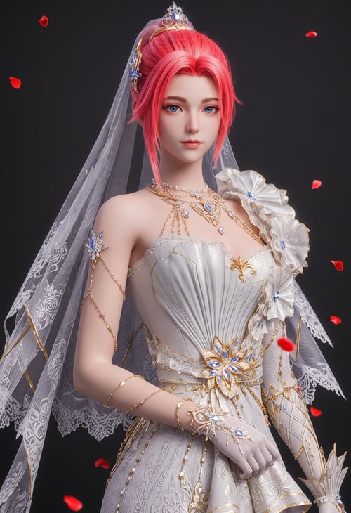 李馨 婚服-国漫-pony by 云落 on Tensor.Art