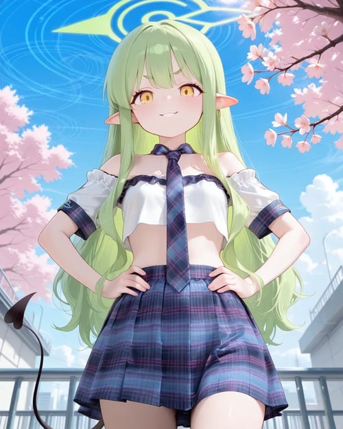 plaid school-uniform style set by reprinter on Tensor.Art