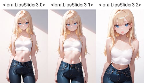 Lips size slider by Maruhashi on Tensor.Art