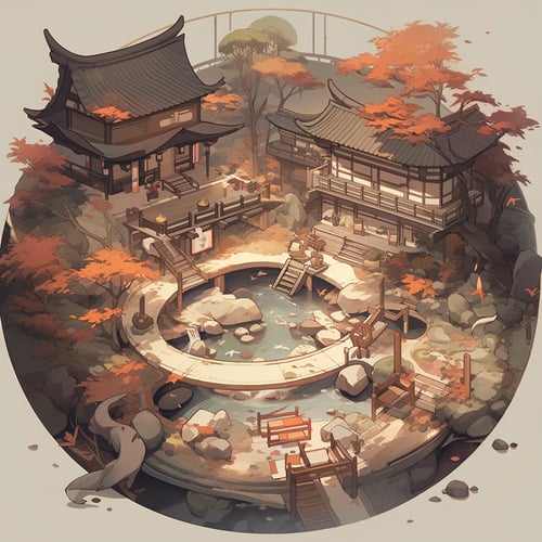 古风微观建筑 by 秃头哈基米 on Tensor.Art