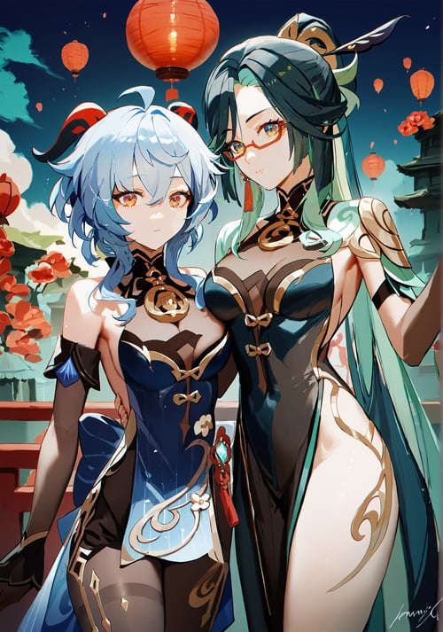 (A3|Pony|Kohaku)SDXL_Lora-仙人师徒仨(全服装):闲云&申鹤&甘雨-原神 by Tangerboom on Tensor.Art