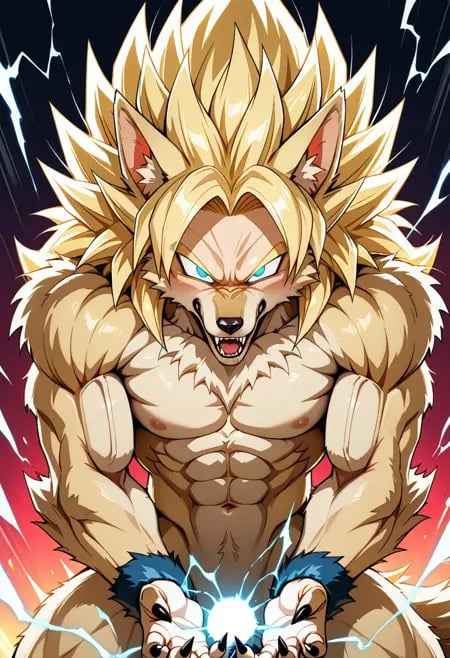 SUPER SAIYAN WEREWOLF by user_720431629750874608 on Tensor.Art