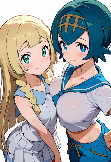 Lillie & Lana: Alola Angels | リーリエ x スイレン Pokemon by BassVelvet2j378 on Tensor.Art