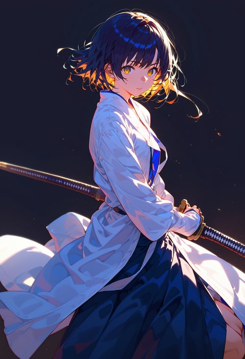 (PonyXL pose) Battoujutsu (ready to draw sword pose) | 居合 · 抜刀 by Akiseki on Tensor.Art