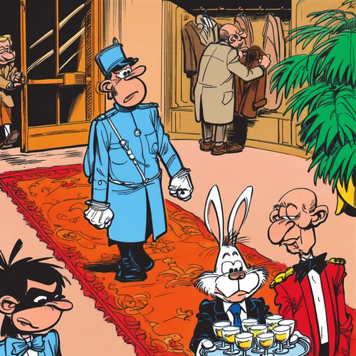 Spirou & Fantasio - Bande dessinée style (franco-belgian comic) by Yofaraway on Tensor.Art