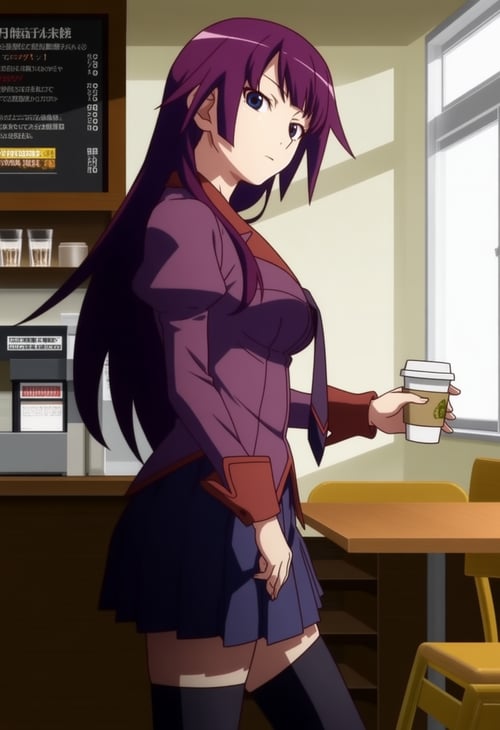 Hitagi Senjougahara (戦場ヶ原 ひたぎ) - Monogatari Series by Hot Anime Girls on Tensor.Art