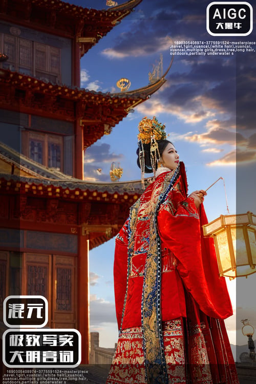 混元-极致写实-大明宫词 by 大黑牛AI on Tensor.Art