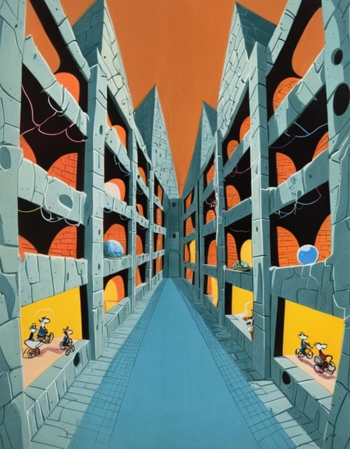 Mid-Century Cartoon Style by inknoir on Tensor.Art