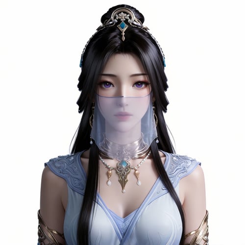 DJ_紫灵-新建模-白衣-凡人修仙传 by DJ大江东去 on Tensor.Art