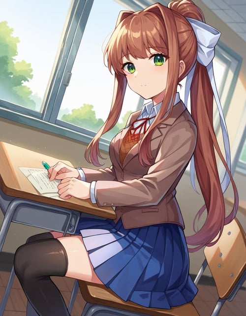Monika - Doki Doki Literature Club by Sol Eternelle on Tensor.Art