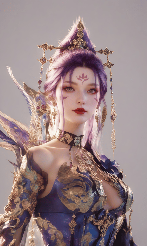 紫衣南宫锦 by 南风知我意 on Tensor.Art