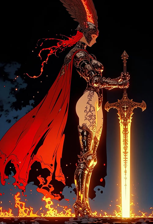 Beautiful darkness style by inknoir on Tensor.Art