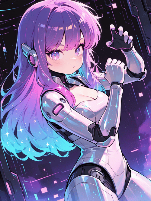 cute Retro Girl by inknoir on Tensor.Art