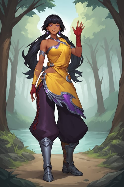 Nilah (League of Legends) - Comission LoRA PonyXL by KillerUwU13_AI on Tensor.Art