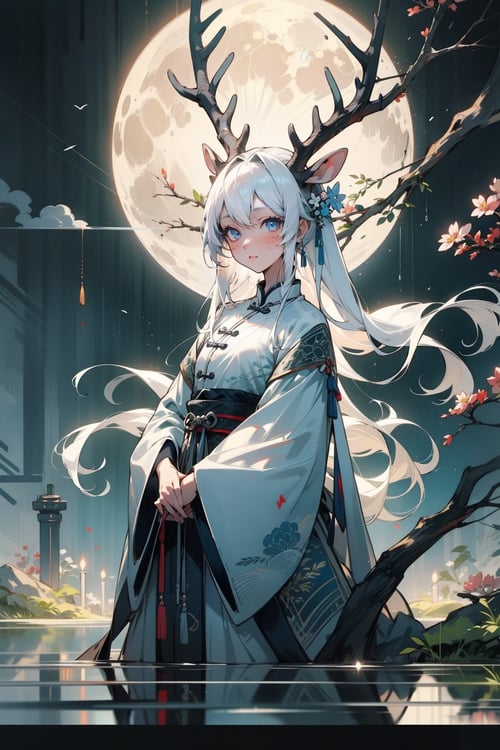 小鹿女·摄影Deer Girl by miaomiao on Tensor.Art