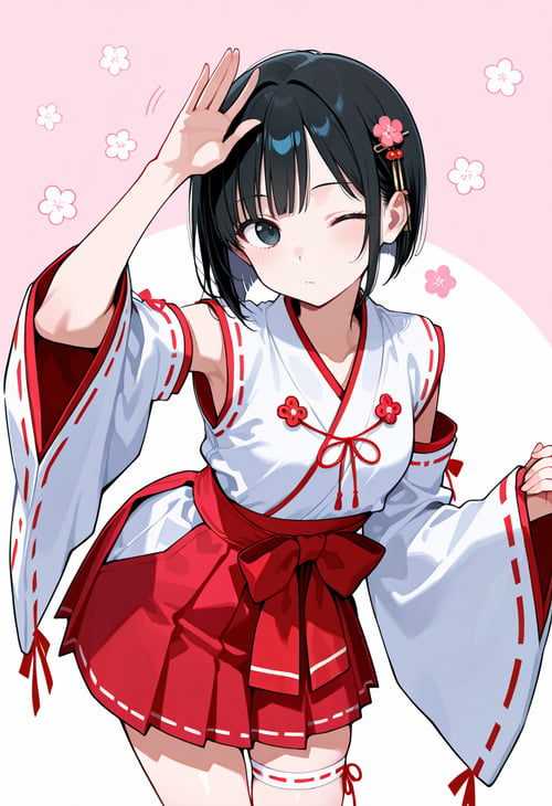 Miko Cosplay / 巫女コス by miaomiao on Tensor.Art