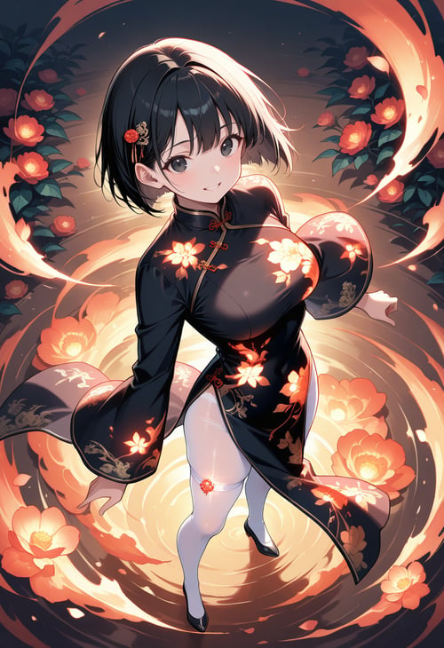 Glowing Cheongsam(China Dress) by miaomiao on Tensor.Art