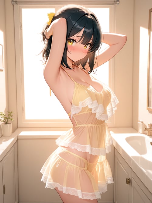 Sexy layered lace lingerie by luxiaoai on Tensor.Art