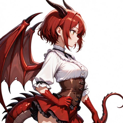 オリジナルAIキャラ Dragonewt Girl セラフィナ・ドラコニス by スライムナイト on Tensor.Art