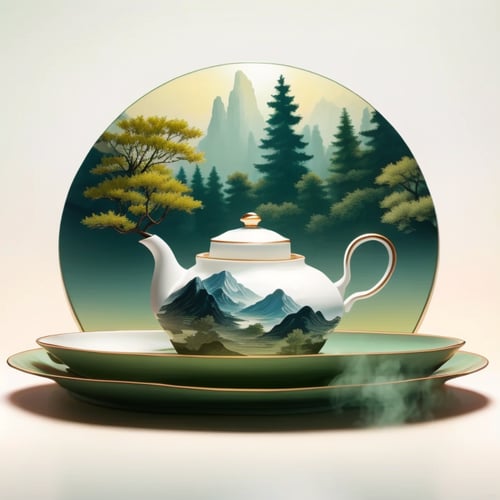 设计-中式茶具-ChineseTeaSet by 师叔 on Tensor.Art