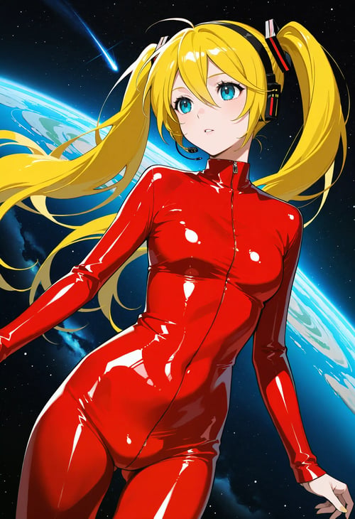 Red Latex Bodysuit - Velma/Britney Spears by reprinter on Tensor.Art