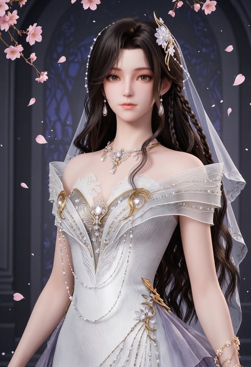 夜未央 婚服-国漫-Illustrious光辉 by 云落 on Tensor.Art