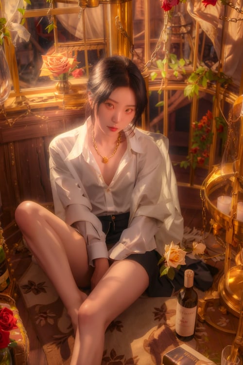 美女_笼中雀 by milk on Tensor.Art