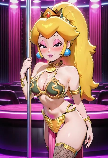 Slavekini, aka Slave Leia Outfit - Clothing [1.5, Pony, SDXL, IL] by cranpeach on Tensor.Art