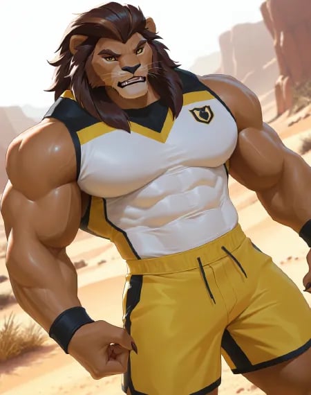 Lionman (Egyxos) (NoobAI) (AD) by user_720431629750874608 on Tensor.Art