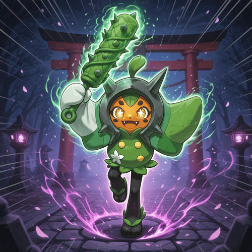 ポケモン オーガポン PixAI版LoRA by スライムナイト on Tensor.Art